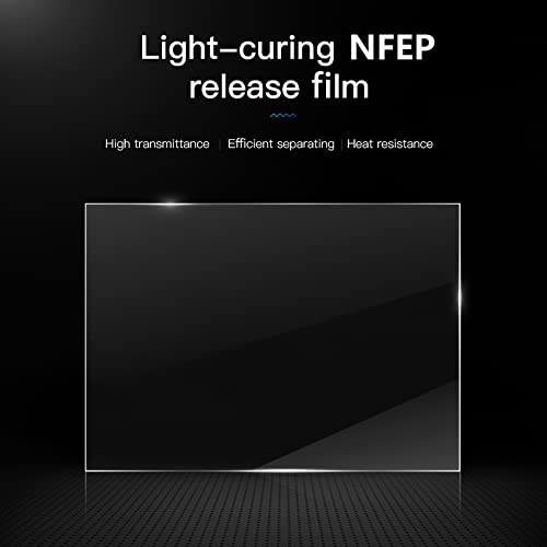 KOYOFEI 5PCS FEP 2.0 NFEP Film for Resin 3D Printer, nFEP(PFA) Release Film for ELEGOO Saturn 2, Sonic Mighty 8K 10.1'' LCD Resin 3D Printer 320x220x0.127mm
