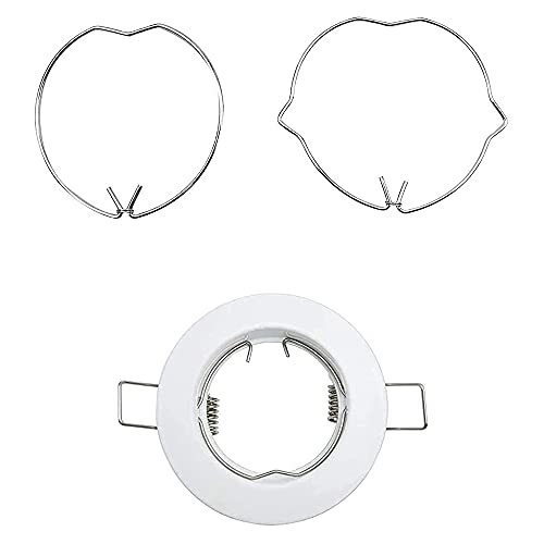 Pack of 20 Snap Rings for GU10 MR16 Diameter Downlight LED Halogen Lamp 50 mm | Retaining spring rings clips lamps clamp for halogen spotlights recessed spotlights