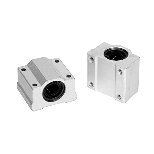 4Pcs SCS12UU Linear Motion Ball Bearing Slide Unit Bushing(12MM Inner Dia.) for CNC Machine Linear Sliding, 3D Printer Part