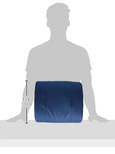 Carex lumbar support pillow for office chairs, contoured back cushion for lower back comfort and improved posture.