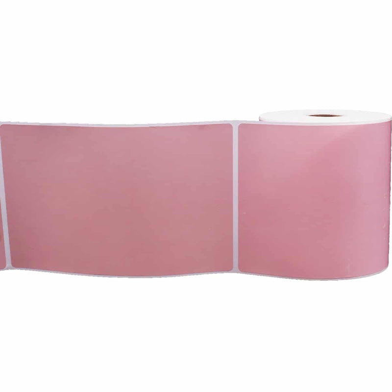 4 x 6 Inch Direct Thermal Top Coated Pink Labels, 1″ Inch Core, 250 Count - Label Paper for Thermal Printer Labels, Permanent Adhesive, Suitable for Various Industries