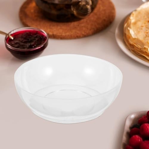 Pack of 2 Transparent Kitchen Scales 6.30 fl oz Plastic Weighing Bowl with Scale for Precise Measuring When Cooking, Baking and Food Preparation