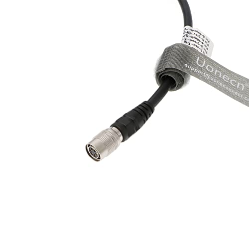 Uonecn HR10A-7P-6S Hirose 6 Pin Female to Open End Cable, Industrial Machine Vision Power I/O Trigger Cable, High Flex Shielded for Basler, Keyence, Cognex, Sony CCD, Hikvision, 9.8FT/3M Straight 6 Pin
