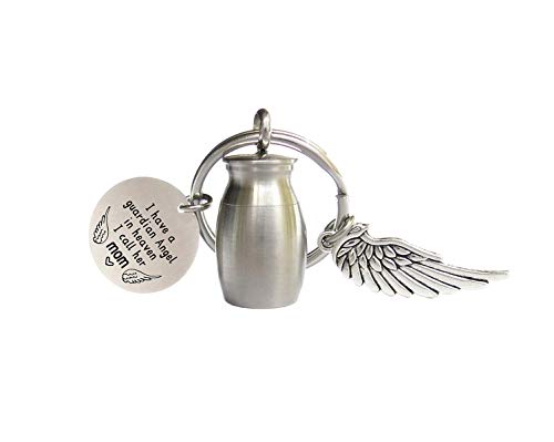 Mom Memorial Keychain Loss of Mother Sympathy Gift in Memory of Mom Small Cremation Urn Keepsakes for Ashes for Mom