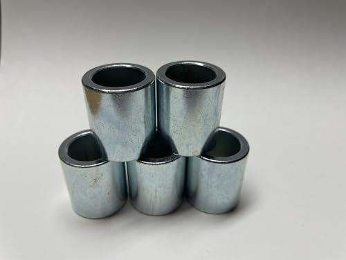 Wenteq 5/8-inch steel bolt spacer, 7/8-inch outer diameter, 1-inch long cylindrical spacer