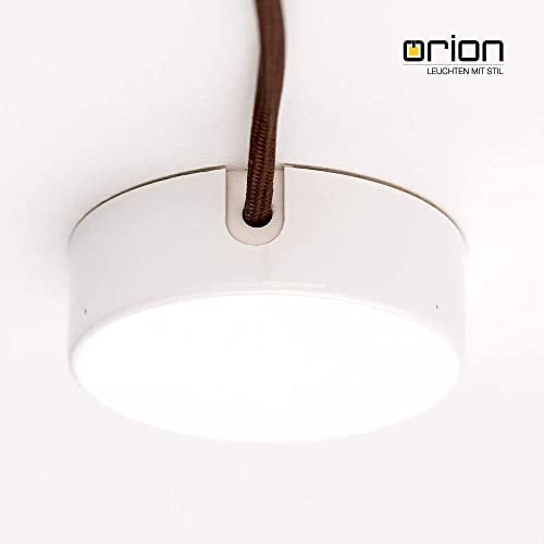 ORION LIGHTSTYLE Junction Box Canopy Ceiling Box Rosette Junction Box Cover Metal (White) White
