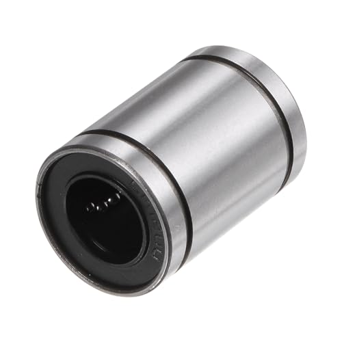 sourcing map 12pcs LM12UU Linear Ball Bearings, 12mm Bore Dia, 21mm OD,30mm Length, Linear Motion Bearing for CNC Machine Tool 3D Printer 12