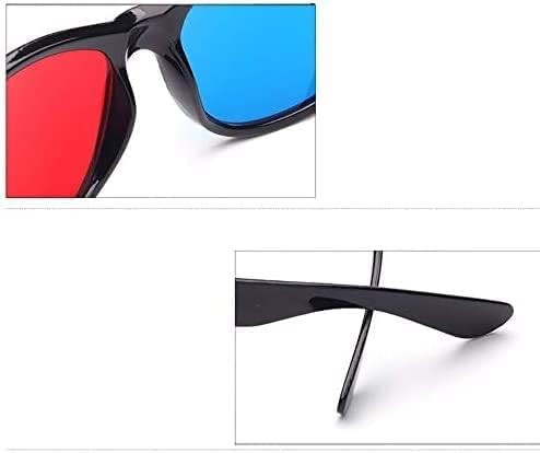 [Australia - AusPower] - Red and Blue 3D Glasses Universal TV Movie Dimensional Video Frame 3D Glasses DVD Game Glass 3D Style Glasses for 3D Movies Games, 3D Viewing Glasses,Light Simple Design 3D Glasses Accessories 