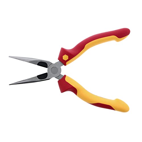 Wiha 32926 6.3-inch insulated industrial long nose needle-nose pliers