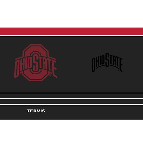 Tervis Traveler Ohio State Buckeyes - Night Game Triple Insulated Tumbler Travel Cup Keeps Drinks Cold & Hot, 30oz, Stainless Steel
