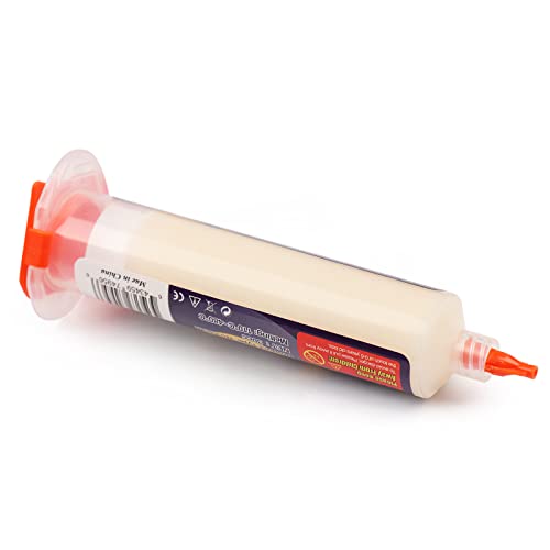 Soldering Paste Flux, 30 ml Lead-Free Syringe Solder Flux Paste, No Clean Rosin Soldering Flux for SMD BGA LED PCB Electronics Soldering (1.62oz/46g)
