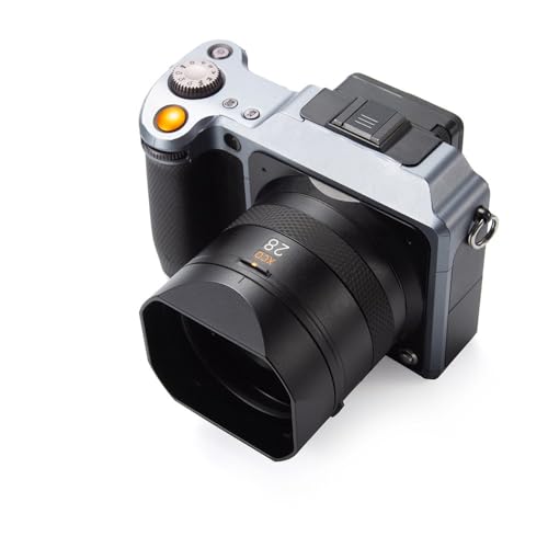 Metal Square Lens Hood with Cover for Hasselblad XCD 28mm f/4.0-Black Black