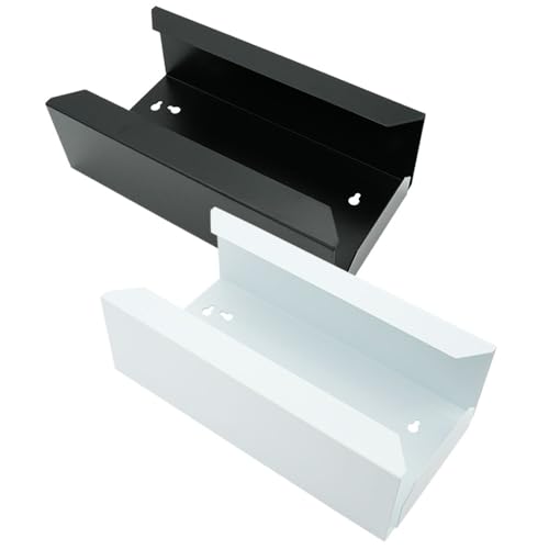 Glove Holder - Glove Dispenser for Disposable Gloves - with Wall Mount (Black) black