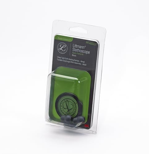 Littmann 40022 Replacement Parts Kit for Master Classic II, Black | Contains small soft sealing snap-tight eartips and adjustable diaphragm. Only for Master Classic.