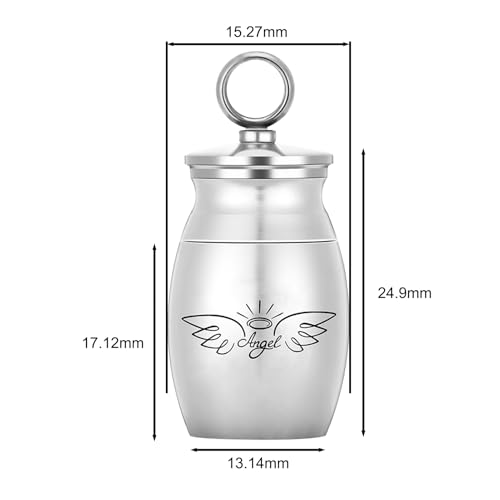 1pcs Mini Stainless Steel Cremation Urns Style 1