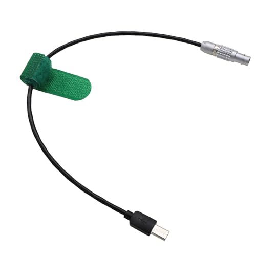 Timecode for Ambient Nano Lockit Sound Devices 663 Mixer to Sony FX3 FX30 A1 A7S3 A7S III Camera, Lemo-Type 5 pin to Multi Micro USB 30cm