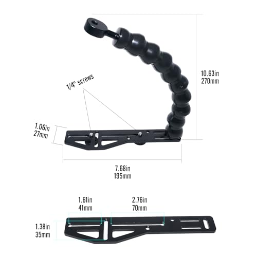 Nitescuba AS062 Underwater Camera Tray Diving Handle Bracket Grip for Gopro Hero 12/11/10/9/8, TG-5/TG-6, PT-059, RX100 V Underwater Camera Housings