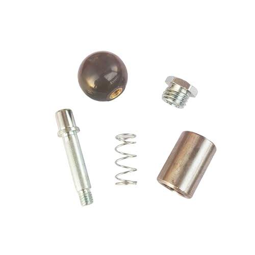 ZRuiYFFS spring-loaded pull pins with welded steel body, black handle lever knobs, 1/4-inch diameter, 2-pack