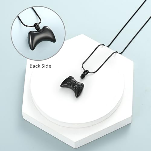 shajwo Game Controller Urn Necklaces for Ashes for Men Black