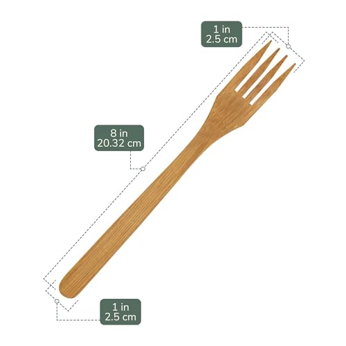 BambooMN Bamboo Dinner Fork 8" - 30 Units 1