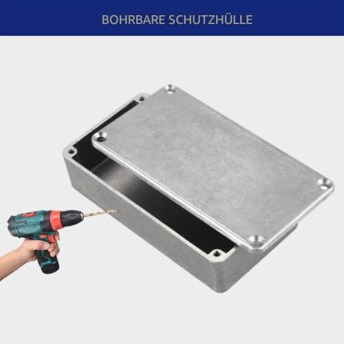 Supertool Die-Cast Aluminum Waterproof Electronics Project Enclosure for External Power Supply (1Pcs-1590B 122x66x39.5mm) 1590B+ 122 x 66 x 39.5mm