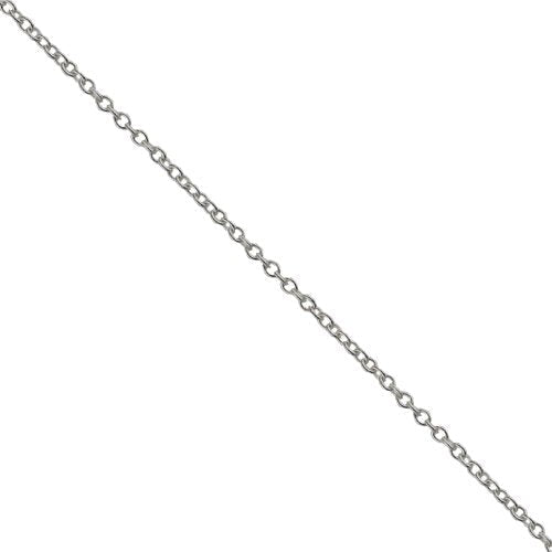 Silver 15x8mm Welsh Leek Pendant with a 1mm wide rolo Chain 60.0 Centimetres