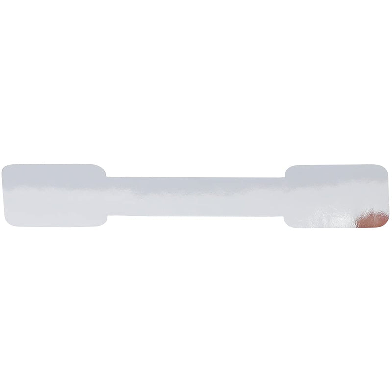 Silver Blank Tamper Evident Labels 0.5 x 2.75 Inch 500 Total Clear Stickers - Tamper Proof Stickers, Ideal for Food Delivery, Food Packaging, Envelope Seals, Product Protection