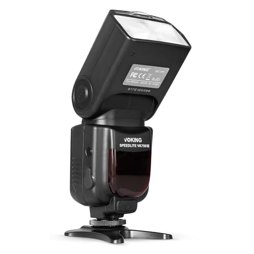 VK750II TTL Flash Speedlite with LCD Screen for Nikon F DSLR Camera