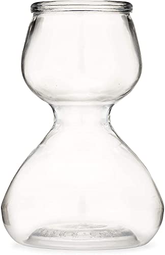 QUAFFER Double Bubble Layered Shot Glass – Chaser Shot Glass Jigger for Smooth Shots – Fun Unique Split Shot Glasses Barware (1.25oz Top & 2.25oz Bottom, Set of 4) 4 Pack Glass