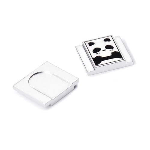 Camera Metal Hot Shoe Cover Protector Cap Cute Panda Compatible for Fujifilm X100VI X100V X-M5 X-E5 X-T4 X-T3 for Leica set