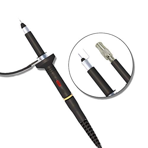 [Australia - AusPower] - Universal 100MHz Oscilloscope Probe & Complete Accessories Kit – Includes BNC to Minigrabber Test Leads, Clip Probes (10-Piece Set, Black) 