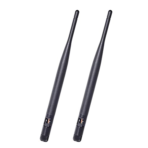 Bingfu WiFi Antenna RP-SMA Male Dual Band 6dBi MIMO WiFi Antenna | Rundstrahlantenne für 2,4/5/5,8 GHz WLAN-Router Gateways, PCIe-Netzwerkkarten, USB-WLAN-Adapter und Überwachungskamera Antenne x2