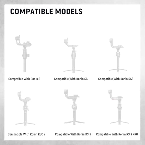 NEEWER Dual Handgrip Compatible with DJI RS5 RS4 RS4 Pro RS3 RS3 Pro RS2 RSC2 Ronin S SC Gimbal, Dual Handle Kit with 2 Mini NATO Rails, Quick Release NATO Clamps, 1/4" & 3/8" Threads, GA006