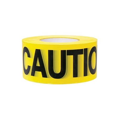 Premium Yellow Caution & No Parking Tape 3 inch X 1000 feet & Warning Safety Stripe Tape • 2 Inch x 108 Feet