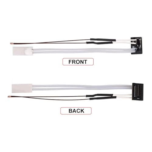 24V 48W 300℃ High-Temperature Ceramic Heater and Thermistor with Thermal Grease, Fixing Clip for Bambu Lab P1P/P1S 3D Printer, 2PCS P1S/P1P