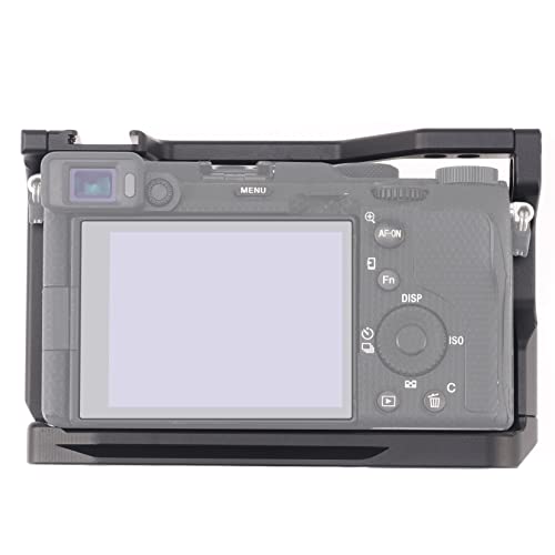 Foto4easy Cage for Sony Alpha A7C Cameras with Quick Release 1/4" 3/8" Screw and Cold Shoe Expansion Microphone Monitor Fill Light