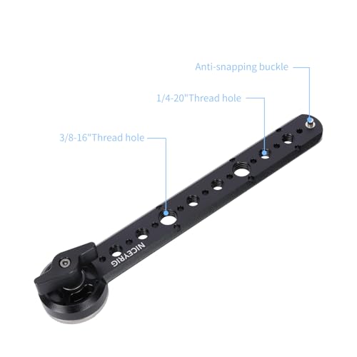 NICEYRIG Rosette Mount Extension Rail Quick Release Anti-Off NATO Rail-635