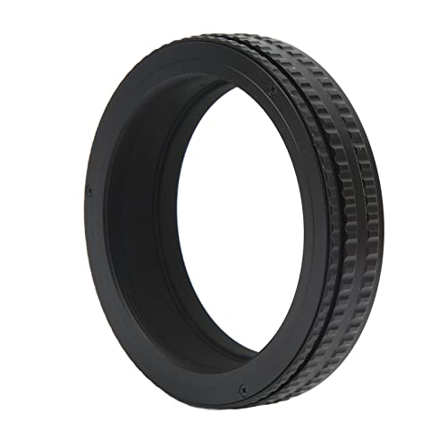 Focusing Helicoid Adapter Connector, M65 to M65 17‑31mm Aluminum Alloy Focusing Helicoid Tube, Anodized Extinction Treatment Focusing Helicoid Adapter, Black