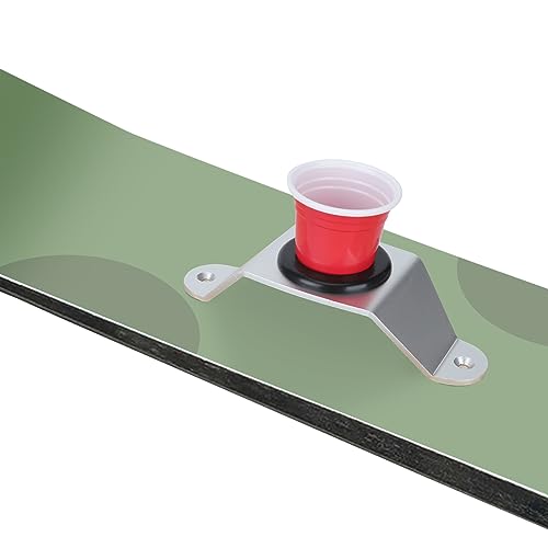 Shot Holder Ski Board DIY Mount Kit,Create Your Own Drinking Board with Wine Glass Holders and Shot Cups silver