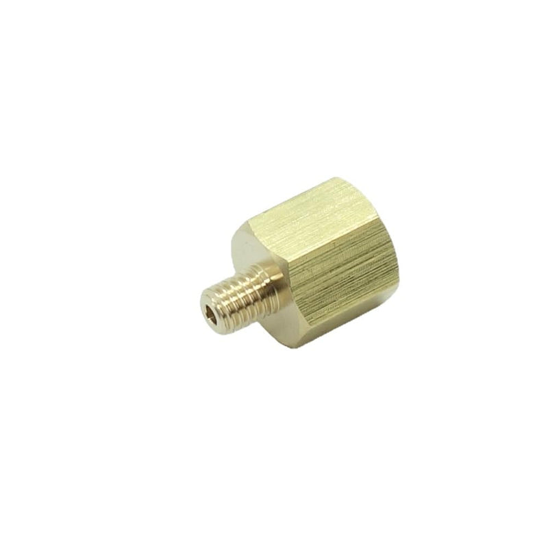 [Australia - AusPower] - 2 Pcs 1/8" NPT Pipe Female x M6 x1 Male Metric Gauge Adapter Brass 
