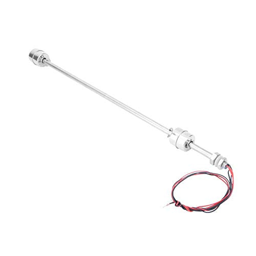 Liquid Level Sensor, DC 0-110V Large Size Stainless Steel Double Float Ball Switch Water Level Controller Sensor Switch for Water Tank,Pool,Sink,Fish Tank,etc(400mm)