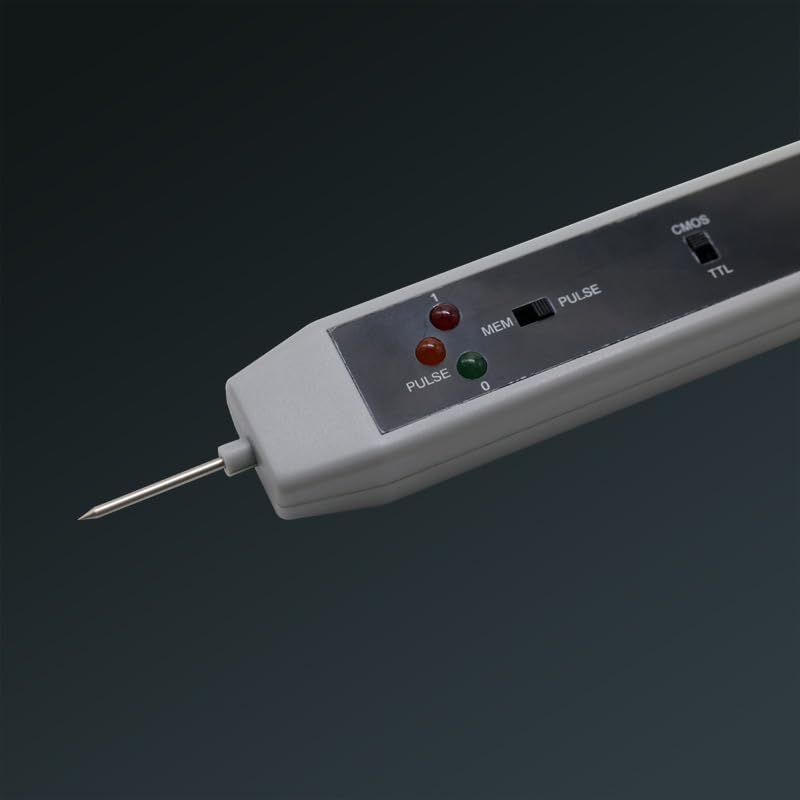 Logic Probe DTL TTL CMOS Pulse Memory Logic Tester, Digital Logic Pulse Electronics Testing Tool for Logic Levels and Pulses Levels