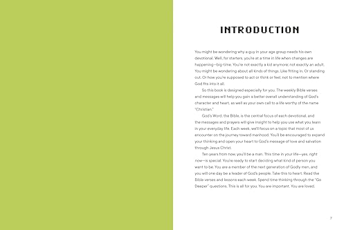 Preteen Devotional for Boys: 52 Weeks of Scripture and Guidance