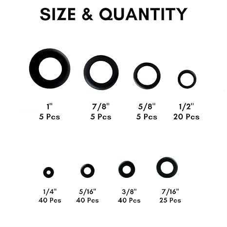 [Australia - AusPower] - 3 in 1 Rubber Grommets Kit in 8 Sizes (180 pcs), Rubber Grommets for Wiring (125 Pcs) & Rubber Grommets Plugs (52 pcs) 