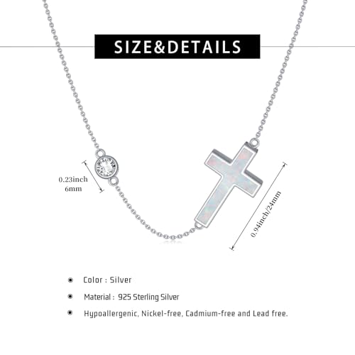 Urn Necklaces for Ashes for Women 925 Sterling Silver Cremation Memory Pendant Necklace Jewellery Keepsake for Human Ash Gifts Cross