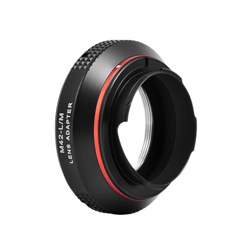 PHOLSY Lens Mount Adapter Compatible with M42 42mm Lens and Leica M Camera M42 to Leica M