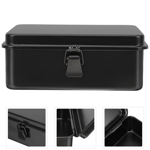 SEWACC small metal tool box organizer for screwdrivers, screws, and small parts in a portable storage case