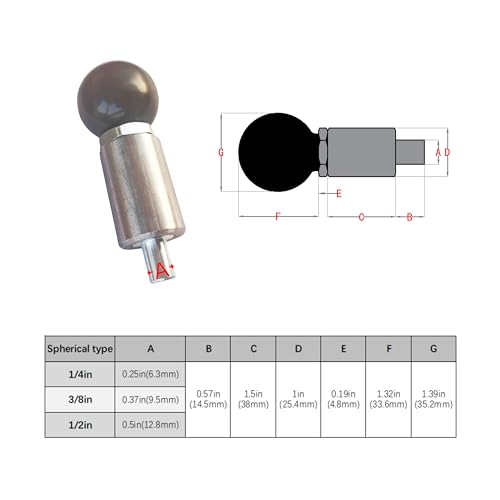 ZRuiYFFS spring-loaded pull pins with black handle, welded steel body, 1/4-inch diameter, 2 pack