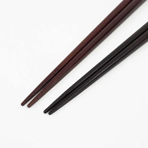 Ishida Cat Couple Chopsticks Gift Set, 2 Pairs Wooden Chopsticks & 2 Ceramic Cat Chopstick Rests, Wooden Gift Box, Made in Japan (9.1 in (23 cm) & 8.3 in (21 cm))