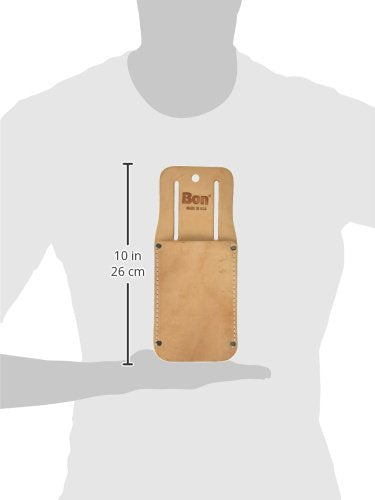 Bon leather trowel holster, top grain leather tool holder for margin and caulking trowels up to 3.5 inches